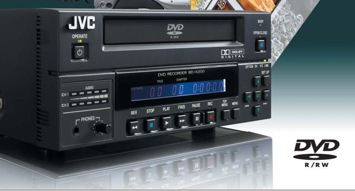 JVC BD X200E Professional Network DVD / CD Recorder / Player