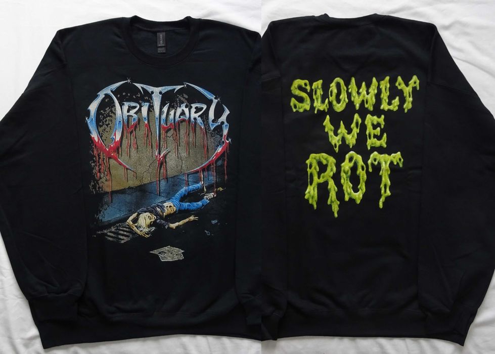 Obituary Slowly We Rot Klasyka Death Metal Bluza Gildan Import z U.S.A