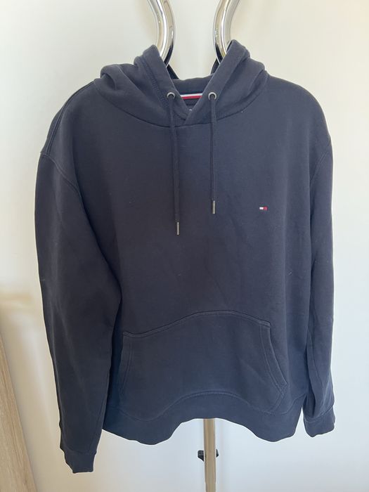 Tommy Hilfiger bluza z kapturem L granatowa hoodie basic logo