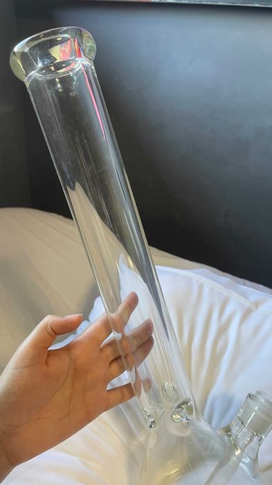 Bong de vidro 46cm vidro reforçado 9mm