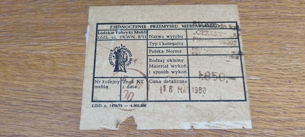 Stolik kawowy drewniany do renowacji PRL