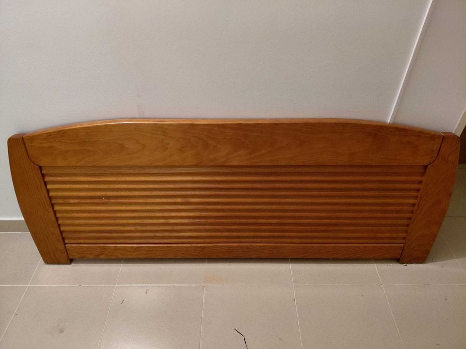 Cama Casal Madeira Maciça + Colchão Molaflex