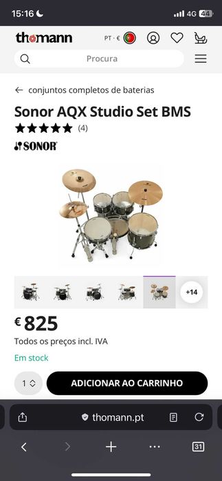 Conjunto de pratos para bateria / Full set of Cybals for drums