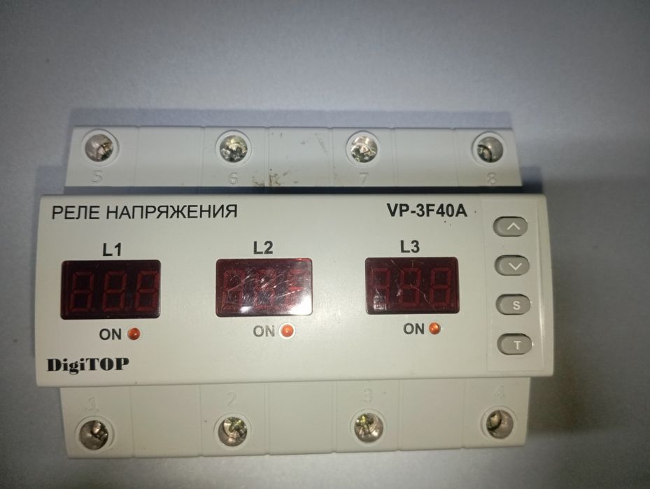 Реле напруги 3фази 40А