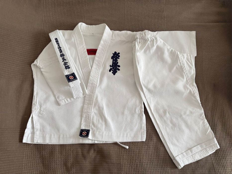 Kimono do karate Litwin 122 cm – 100% bawełna + biały pas