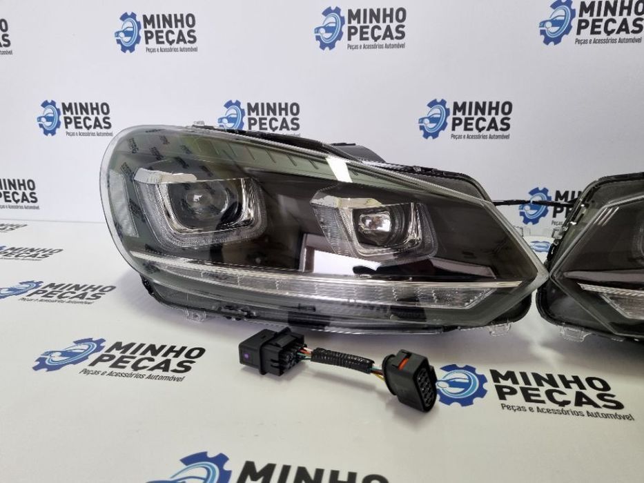 Faróis Golf 6 3D LED DRL U