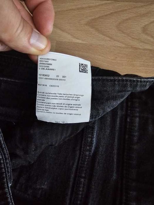 Spodnie jeansowe Hugo Boss C-Deleware W34 L32 czarne