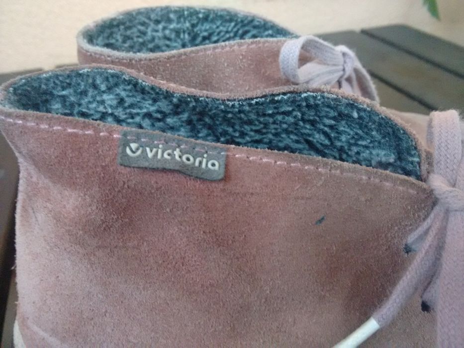Buty trzewiki półbuty ocieplane 36/37 brudny róż 22,5 cm DOSTAWA 1,99 zł