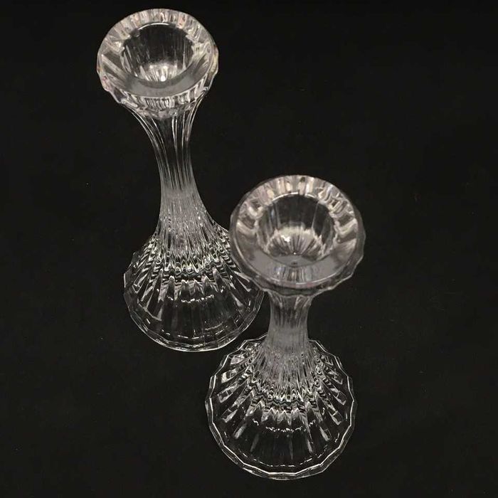 2 castiçais em cristal da marca Mikasa Park Lane