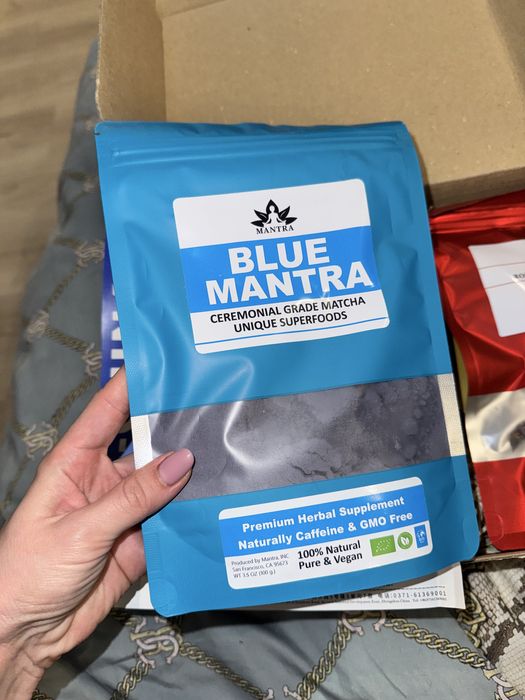 Blue mantra 100 гр, блакитна матча, синій тайський чай