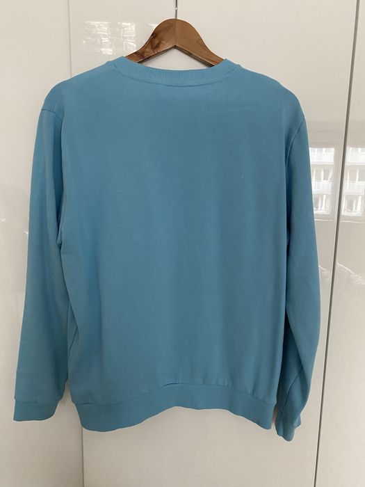 Asos bawełniana wkładana bluza błękitna crewneck klasyk