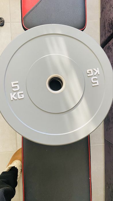 Discos Bumper Olímpicos 10kg, 5kg e 2,5kg