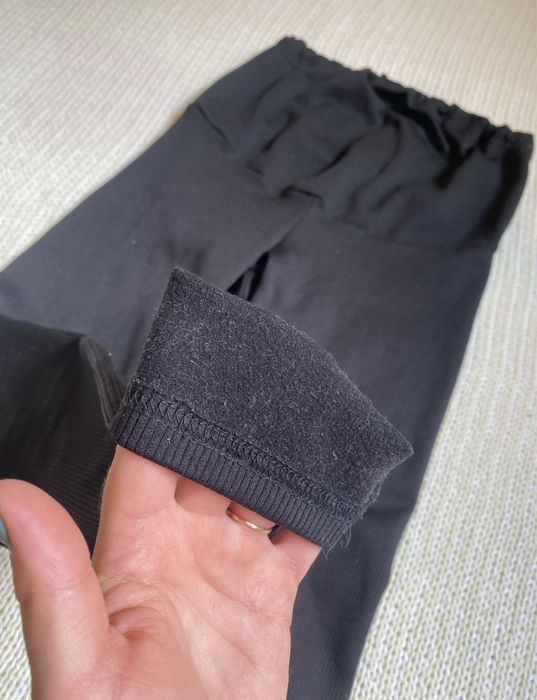 Лосіни для вагітних в рубчик - утепленні флісом