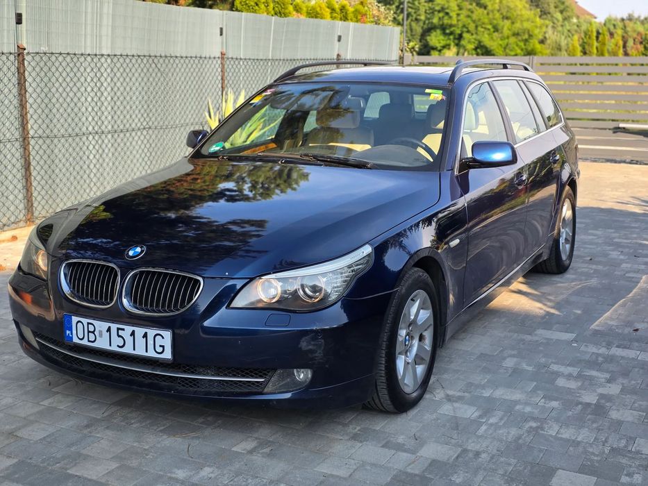 BMW Seria 5 Polift 3.0 Diesel E61, Bezwypadkowa kombi jasne wnętrze Zamiana