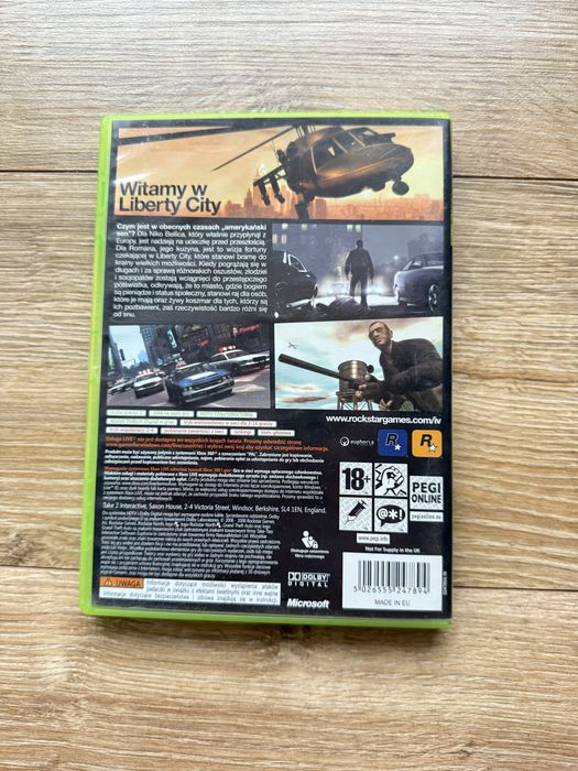 Gra GTA IV Polska Okładka Xbox360 360 Xbox One S X Series X