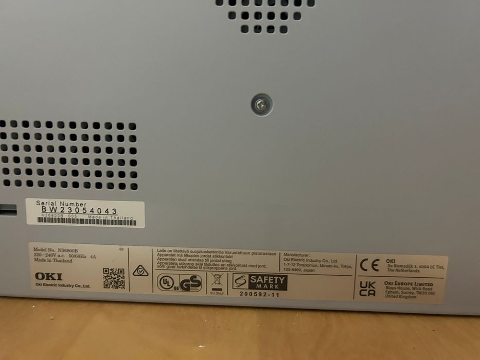 Impressora OKI modelo N36800B