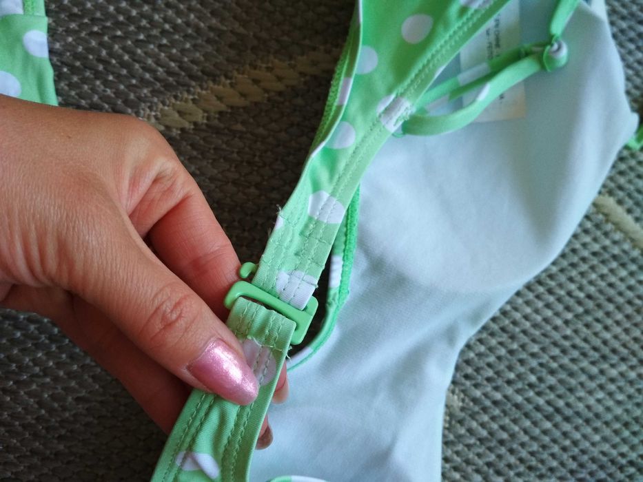 Bikini L nowe z metką w grochy, strój kąpielowy