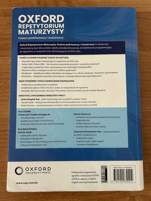 OXFORD repetytorium maturzysty Krakow