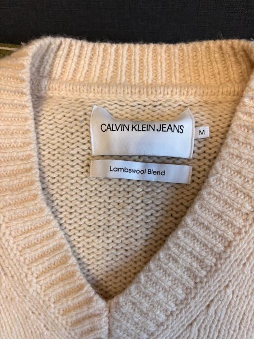 Светр Calvin Klein Jeans, Lambswool Blend, розмір M