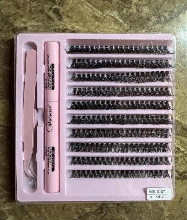 Акція Набір для самостійного нарощення вій, вії вдома 50Д