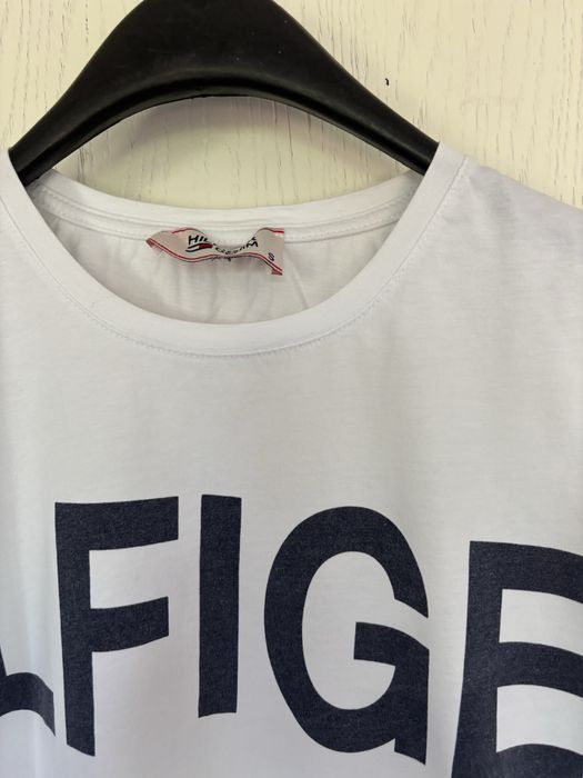 Biala bawelniana koszulka tommy w bardzo dovrym