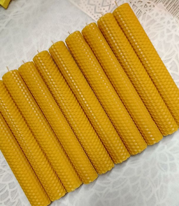 Свічки з вощини 10 шт