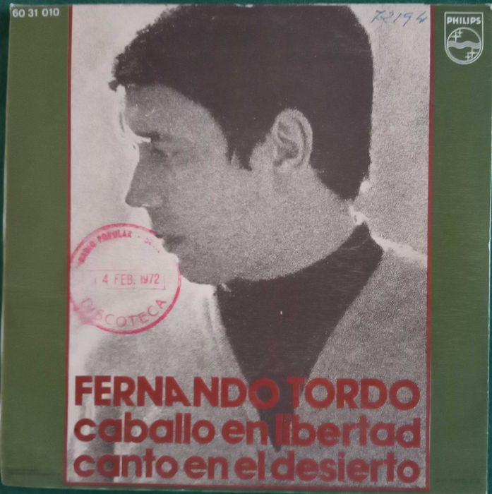 Fernando Tordo	- - - - -	Caballo en Libetad	- - - - -	Single
