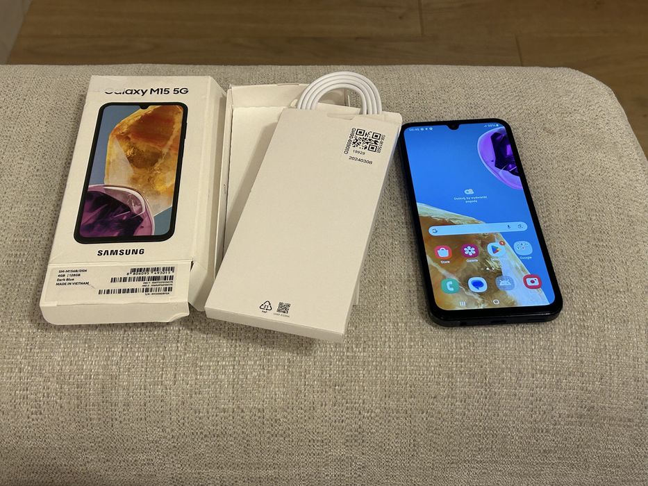 NOWY Samsung Galaxy M15 4/128GB 6,5" 90Hz 50Mpix Granatowy
