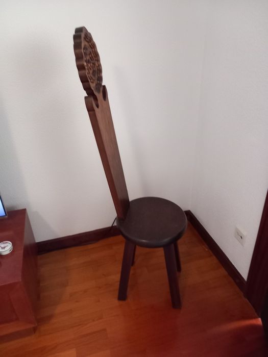 Cadeira rústica madeira maciça