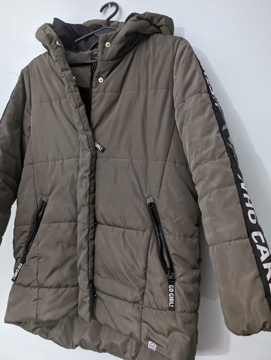 Kurtka zimowa ciepła parka dla dziewczynki 146 Reporter Young