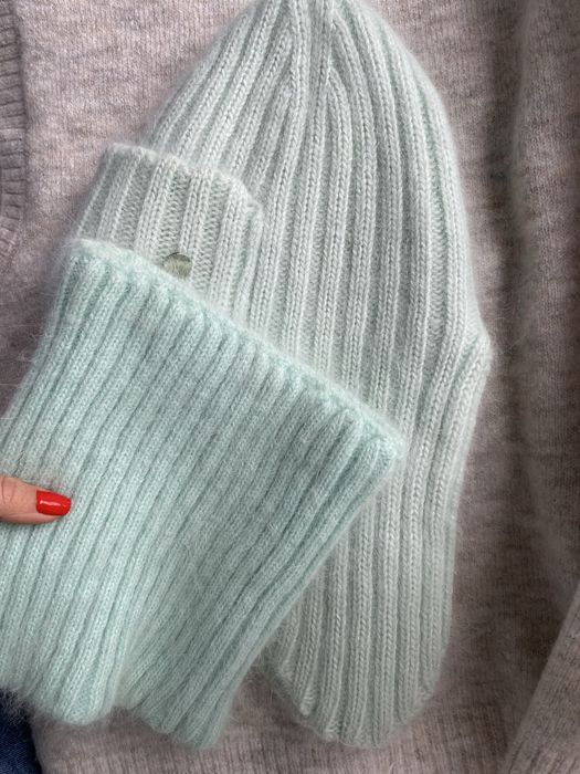 Набір шапка вушанка хомут ангора