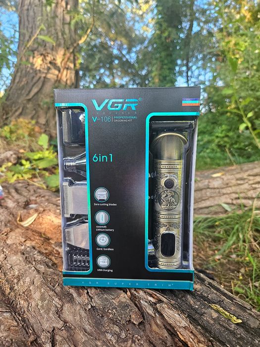 Набір ‼️VGR 106 машинка стрижки тример вуха триммер бороди трімер ніс
