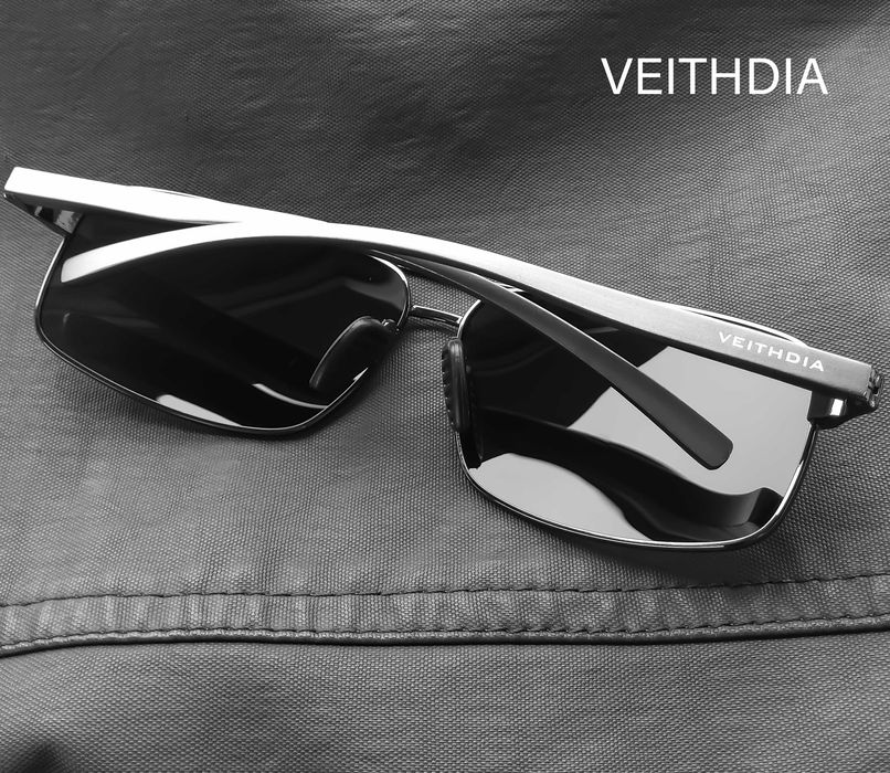 OKULARY PRZECIWSŁONECZNE. Polaryzacyjne HD. Gun/Black. Sportowe. NERDY