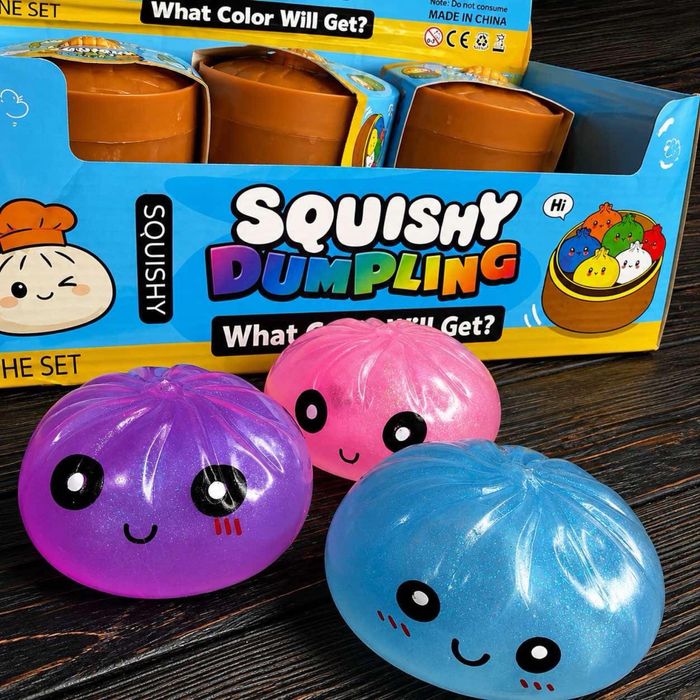 ‼️ТРЕНД‼️ Сквіш пельмень, іграшка-антистрес. Squishy dumpling. Мʼяка бао булочка. Тік ток.