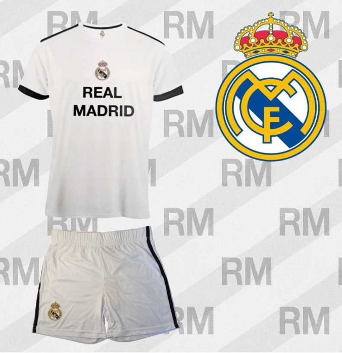 Komplet Real Madryt licencja  koszulka spodenki rozmiar 158-164