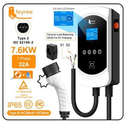 Balanceamento Carga - Wallbox 7.6 kw - 32A - Electricos Hibridos