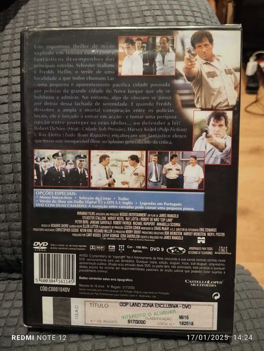 DVD - Cop Land - zona exclusiva