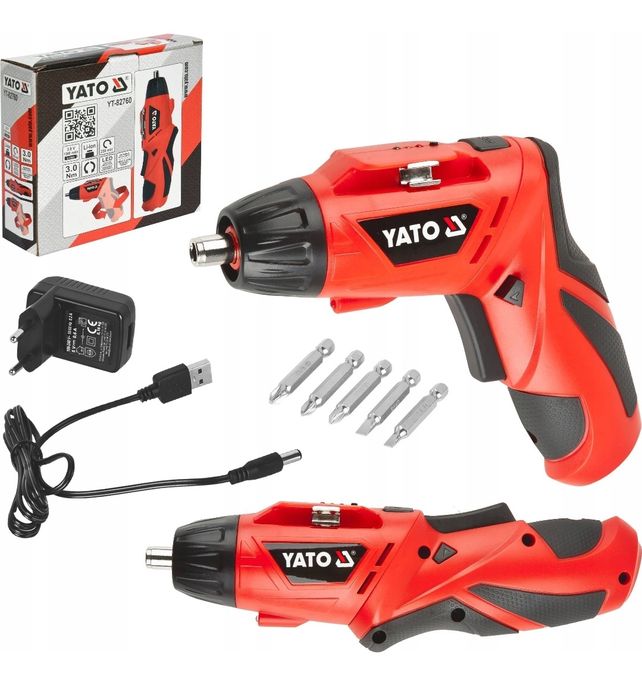 Yato Wkrętak Elektryczny Akumulatorowy LED USB 1,3Ah 3,6V
Podczas prac
