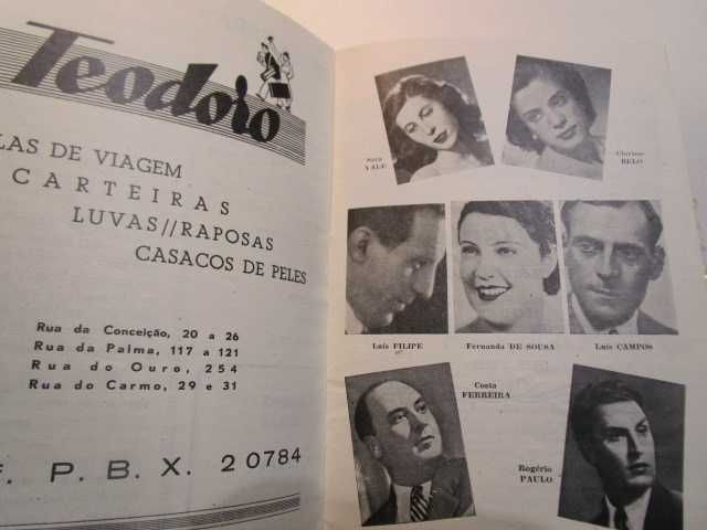 programa antigo Teatro COmpanhia Teatro Lisboa Alves Cunha