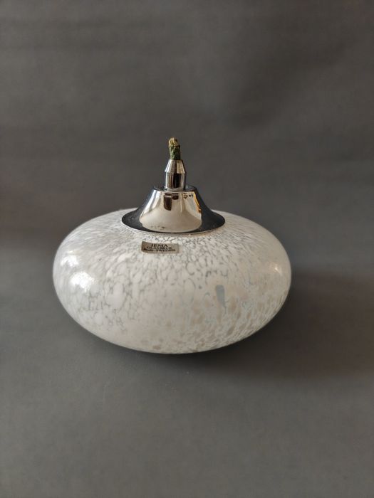 Lampka szklana oliwna Jema Glasbruk Boda - Sweden szkło vintage PRL