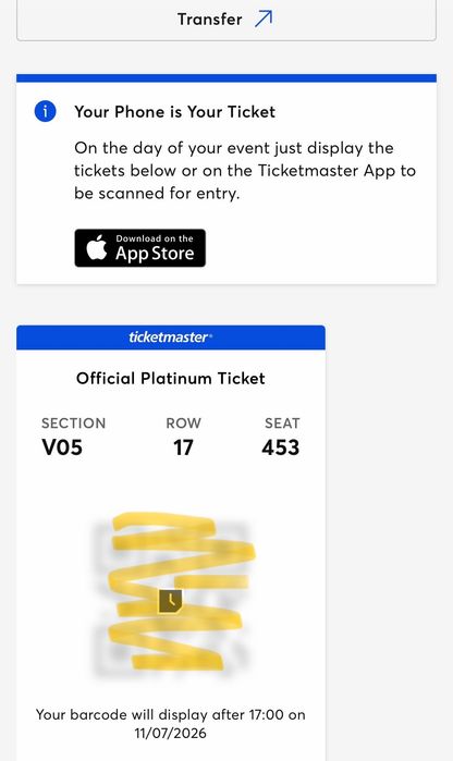 Bad Bunny Варшава 14 липня Official Platinum ticket квиток | ТОП місце