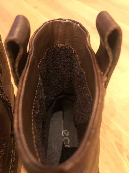 Botki Ecco Saunter brązowe skórzane 36 – wygodne i ponadczasowe