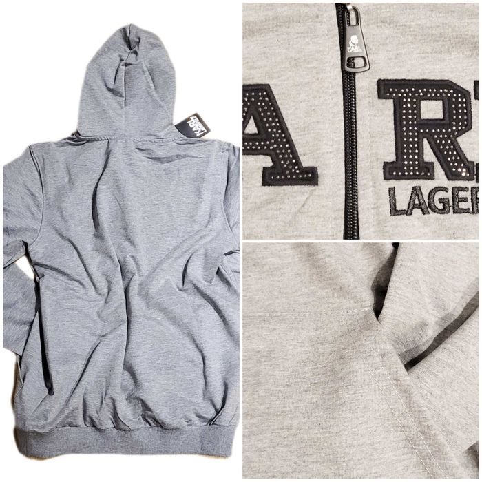 Bluza damska Karl Lagerfeld roz.XL szara kaptur Wyprzedaż