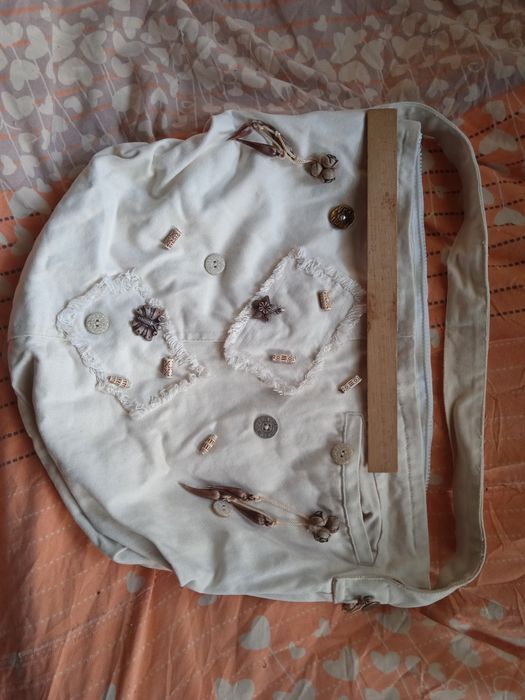 Сумка летняя джинсовая в этностиле