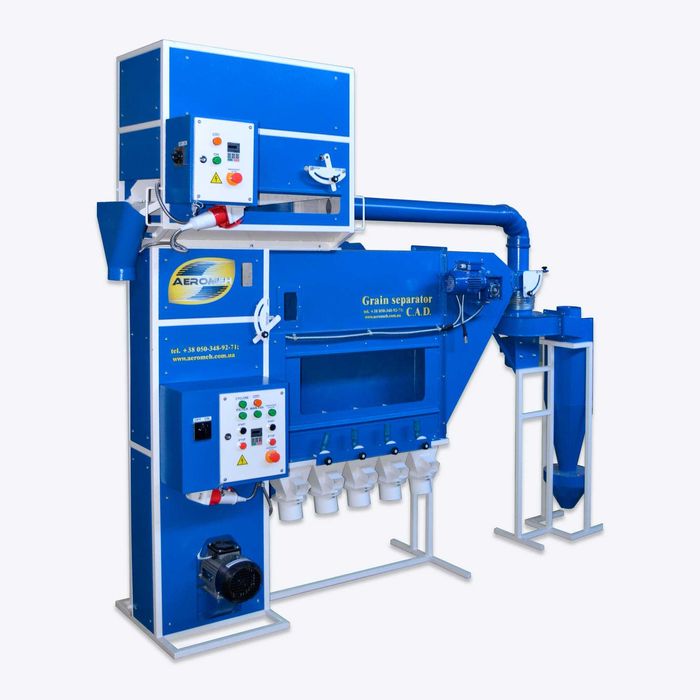 Зерноочисний аеродинамічний комплекс САД-5 (норія та скальператор СПО)
