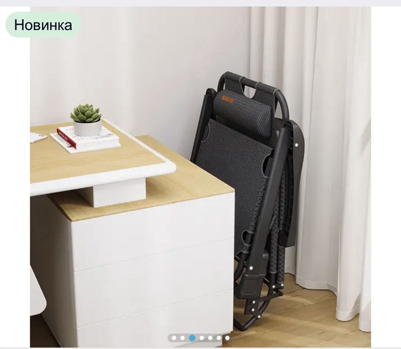 Розкладне крісло ліжко шезлонг садовий із подушкою FCB-S06PP