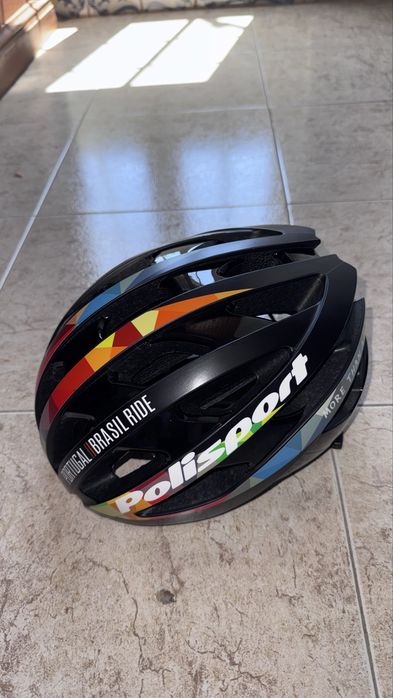 Capacete de Ciclismo Polisport Light Pro – Edição Especial Portugal Brasil Ride