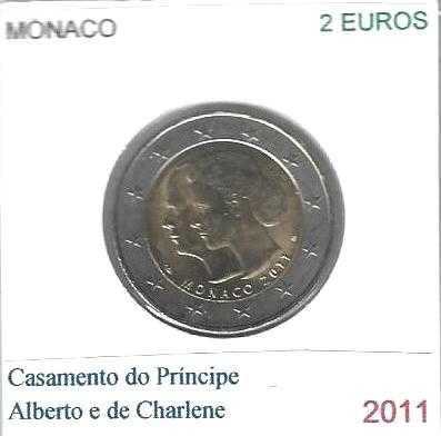 Mónaco- - - - - Moedas Comemorativas de 2 Euros