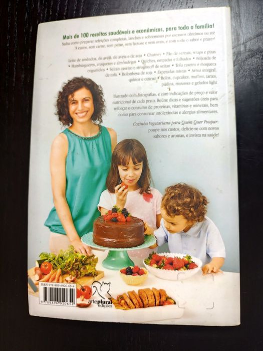 Livro: Cozinha Vegetariana para quem quer poupar - Gabriela Oliveira
