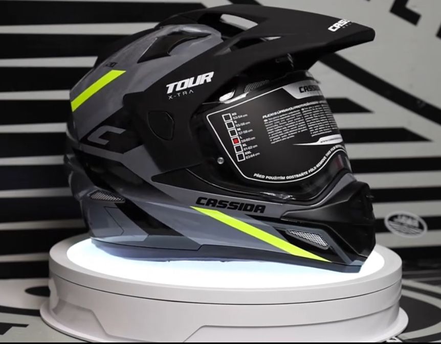 Kask Motocyklowy Cassida Tour Turystyczny pod interkom XS-XXL